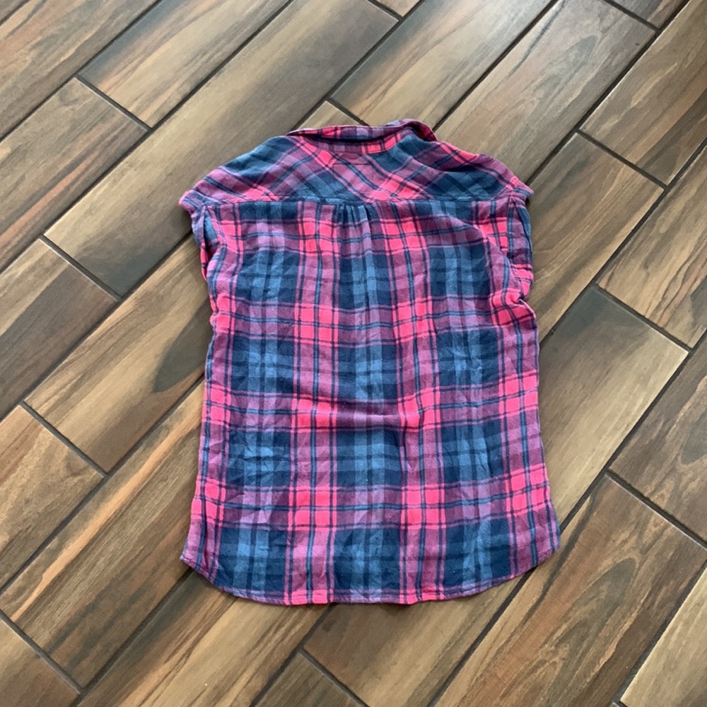 Sleeveless Rails Plaid Button Down - image 3